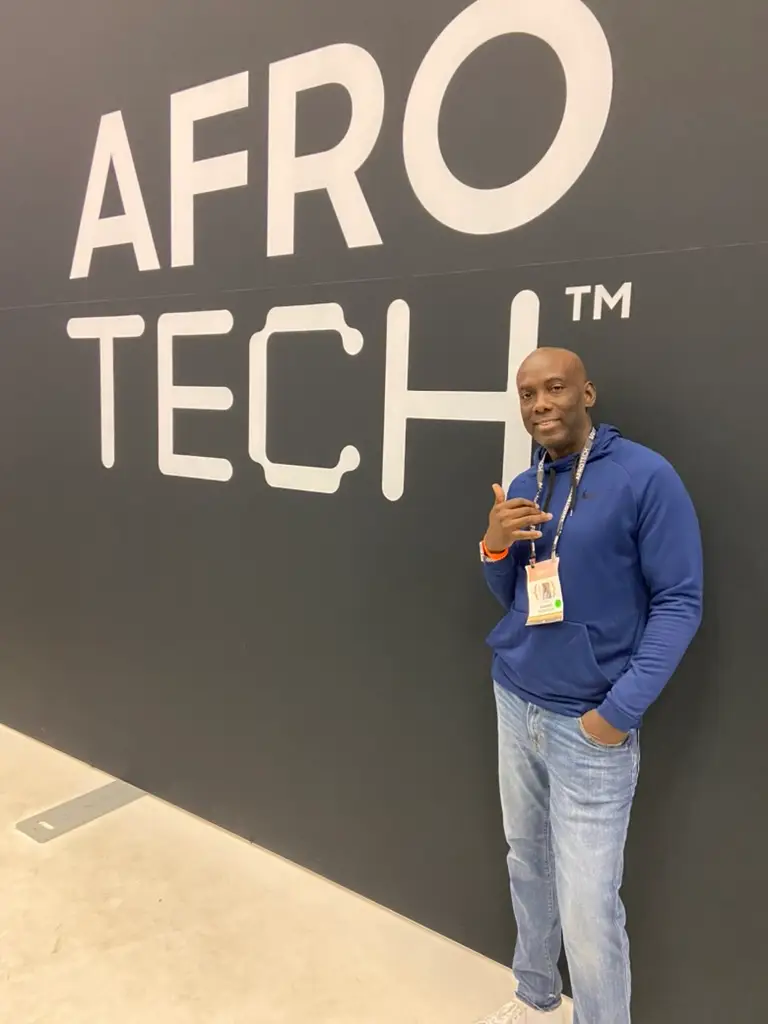 Rashan Thompson at Afro Tech conference